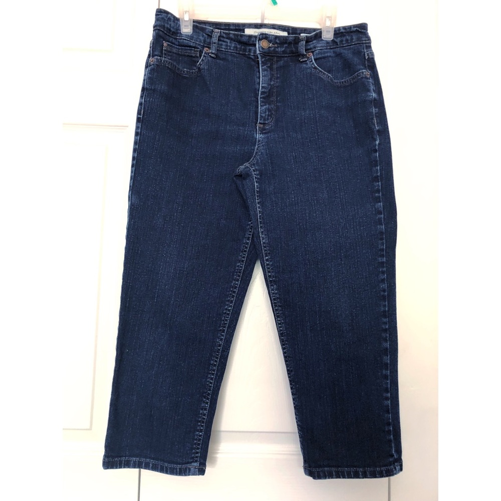 Jones New York Jeans Soho Crop Secret Slimming Dark Wash Jeans
